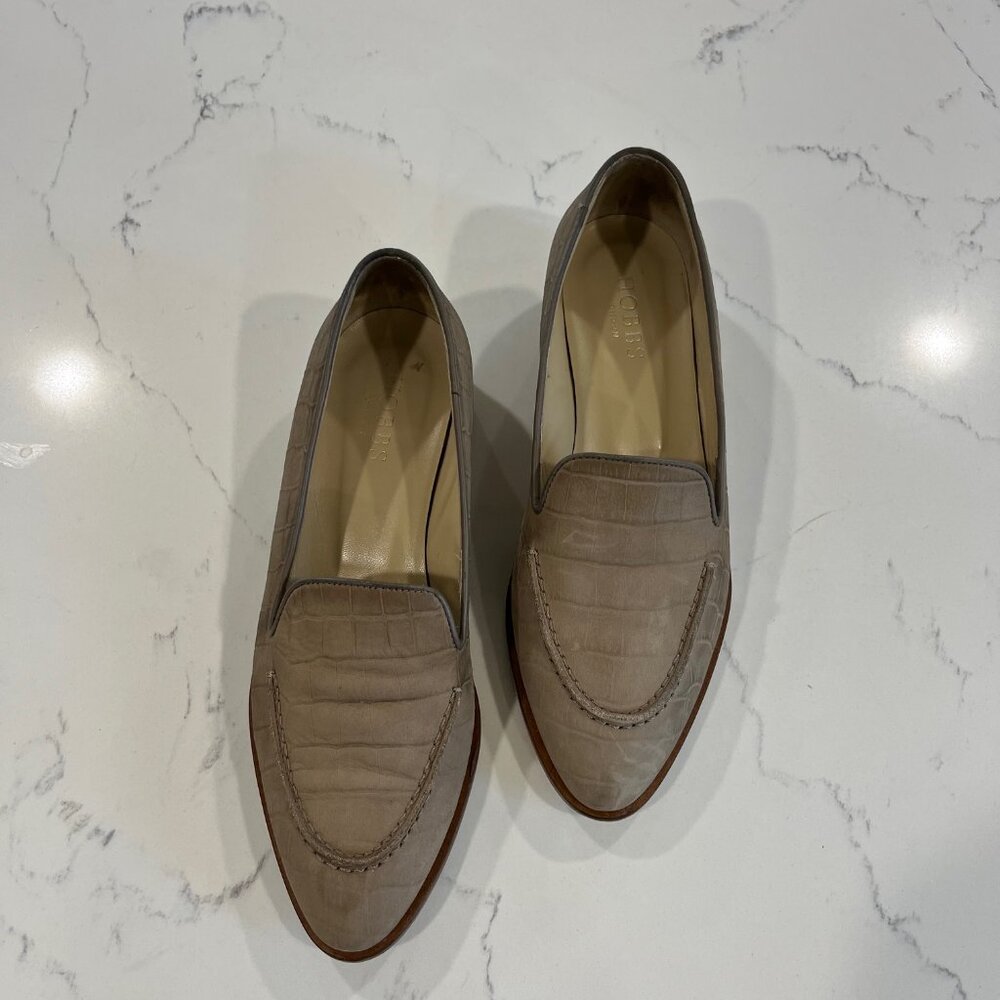 Hobbs London Suede Loafers - Neutrals Flats, Shoes size 38 / 7 US